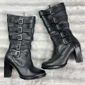 Harley Davidson Heel Boots with Buckles